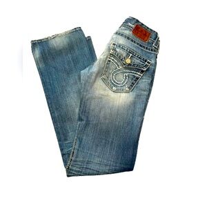 Big star sophie jeans bootcut 26R. Professional patching from wear and tear.